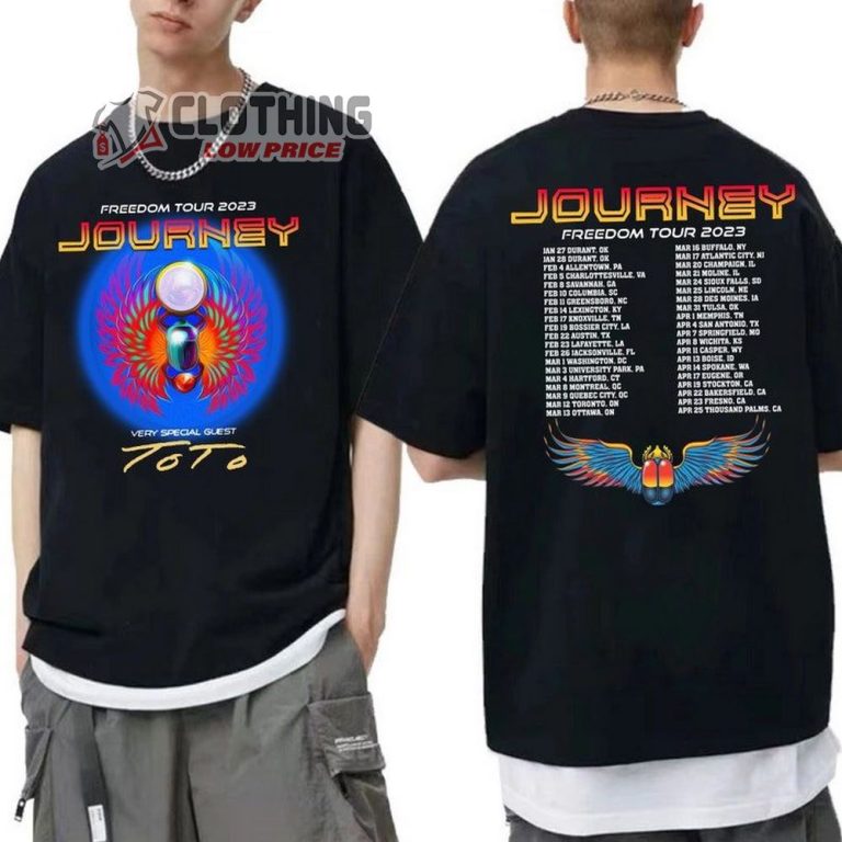 Journey 50Th Anniversary Tour Tee 2023, Journey Freedom Tour 2023 T