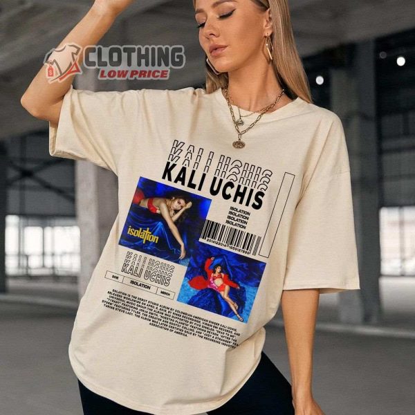 Kali Uchis Isolation 90’S Merch Kali Uchis Pop Hip Hop Shirt Kali Uchis American Singer T-Shirt