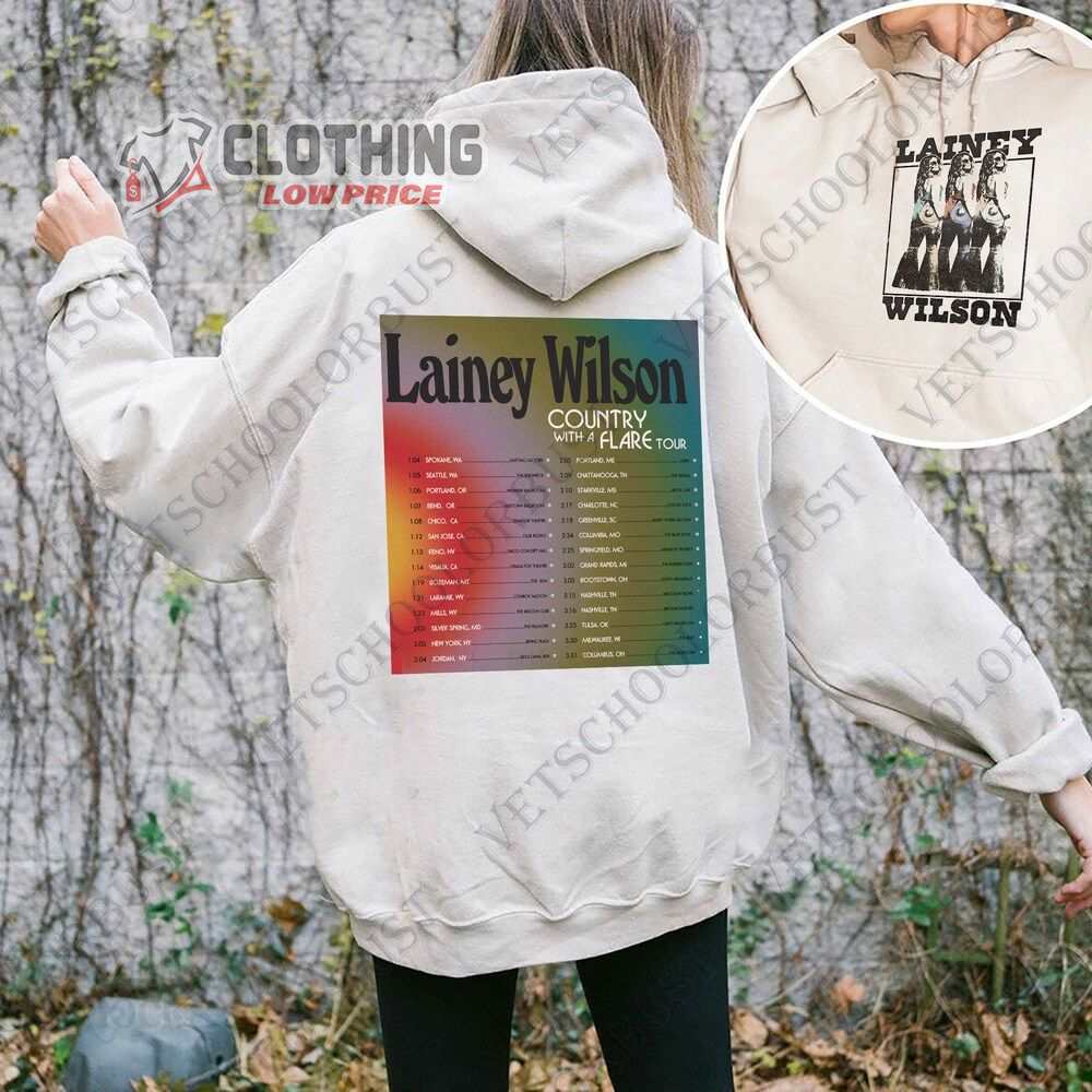 Lainey Wilson Country With A Flare Tour 2023 Merch Lainey Wilson Trippy ...