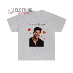 Love You Bruno T- Shirt, Best Song Of Bruno Mars T- Shirt, Bruno Mars Concert 2023 Merch, Bruno Mars Tour 2023 T- Shirt