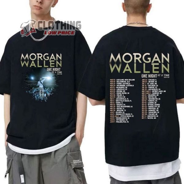 Morgan Wallen One Night At A Time World Tour 2023 Unisex T-Shirt, Morgan Wallen Setlists 2023 Shirt, Morgan Country Music Shirt, Wallen Shirt For Fan Sweatshirt