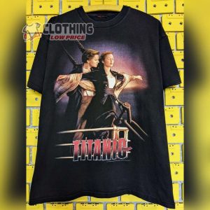 My Heart Will Go On Vintage 1998 Titanic T Shirt James Cameron Epic Romance Disaster Film Movie T Shirt1