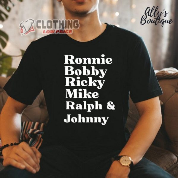 New Edition Band Shirt, Ronnie Bobby Ricky Mike Ralph And Johnny Unisex T-Shirt, New Edition Legacy Tour 2023 Shirt