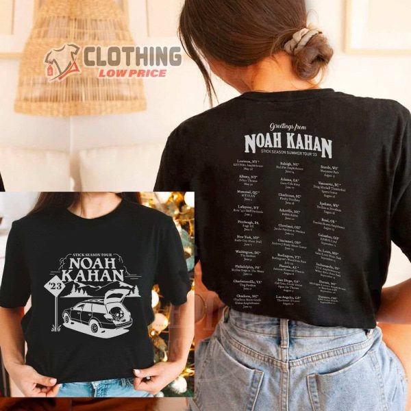 Noah Kahan Stick Season Summer Tour 2023 Merch Stick Season Sumer Tour Shirt, Noah Kahan World Tour 2023 Ticket T-Shirt