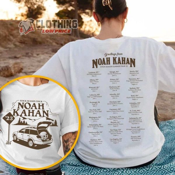 Noah Kahan Stick Season Summer Tour 2023 Merch Stick Season Sumer Tour Shirt, Noah Kahan World Tour 2023 Ticket T-Shirt