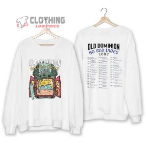 Old Dominion 2023 Tour Dates Shirt, Old Dominion No Bad Vibes Tour 2023 Setlist Shirt, Old Dominion Shirt, Old Dominion Tour Shirt,  No Bad Vibes Unisex Tee