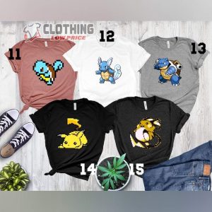 Pikachu Creator T Shirt Pokmon Matching Birthday Shirts Personalized Pokemon Short Sleeve Shirt 3