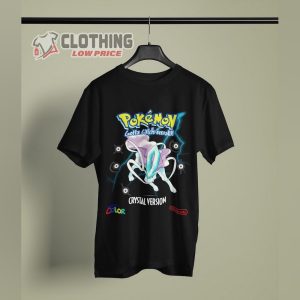 Pokemon Crystal Inspired Retro Graphic Tee Anime T-Shirt Suicune Cover Art Gift Idea Present For Him For Her Pokemon Inspired T-Shirt