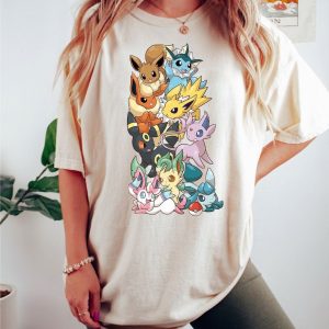 Pokemon Gifts T Shirt Cute Pikachu Tee Matching Group Kids And Adult Shirt Personalized Pokemon Short Sleeve Shirt 1