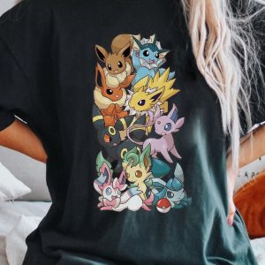 Pokemon Gifts T Shirt Cute Pikachu Tee Matching Group Kids And Adult Shirt Personalized Pokemon Short Sleeve Shirt 2