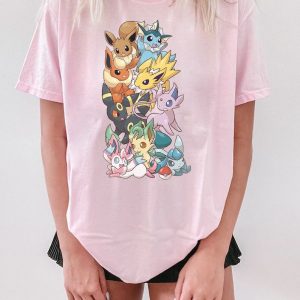 Pokemon Gifts T Shirt Cute Pikachu Tee Matching Group Kids And Adult Shirt Personalized Pokemon Short Sleeve Shirt 3