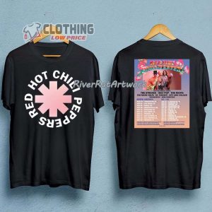 Red Hot Chili Peppers 2023 Tour Setlist Unisex T Shirt Red Hot Chili Peppers World Tour 2023 Merch