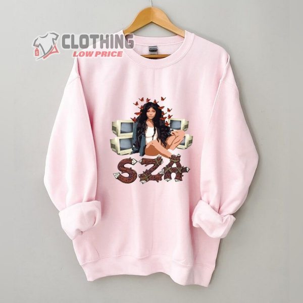 SZA Big Boy Lyrics T-Shirt, Sza Girl Butterfly Sweatshirt, Sza Shirt, Sza Ctrl Tee