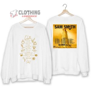 Sam Smith Gloria World Tour 2023 Unisex Shirt Sam Smith Gloria North America Tour 2023 Shirt Gloria North America Tour 2023 Shirt Sam Smith Tour Shirt Sam Smith Unholy Shirt3