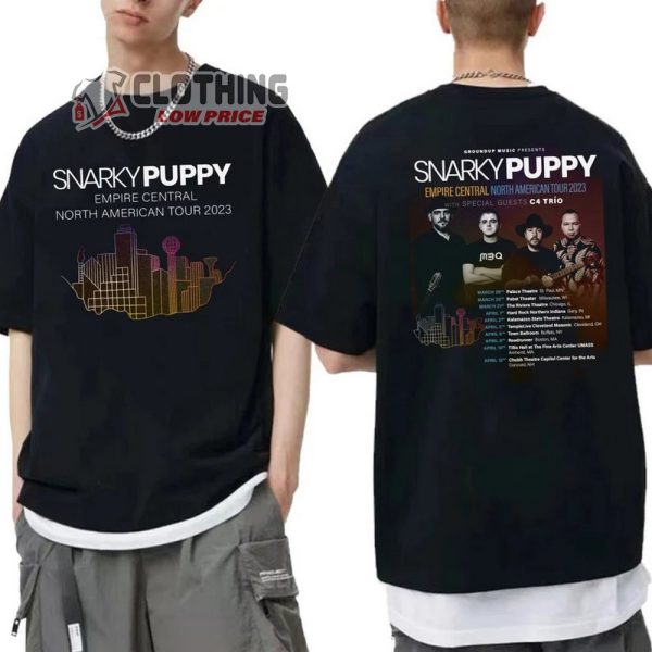 Snarky Puppy Empire Central North American Tour 2023 Merch Snarky Puppy Band Shirt Snarky Puppy Concert 2023 Setlist T-Shirt