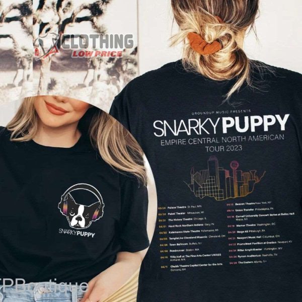 Snarky Puppy World Tour 2023 Merch Snarky Puppy Band Shirt Snarky Puppy North American Tour 2023 T-Shirt