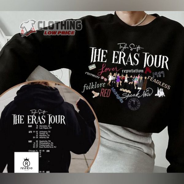 Taylor The Eras Tour 2023 New Show Added Trending Sweatshirt, New Album Midnight Sweatshirt, Taylor Swift Tour 2023 Gift, Midnights Tour Taylor Merch