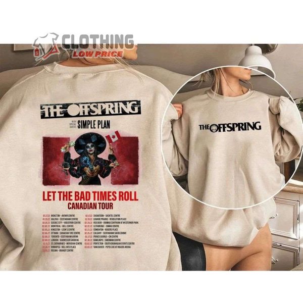 The Offspring Let The Bad Times Roll Tour 2022 – 2023 Merch The Offspring Tour 2023 Shirt The Offspring Let The Bad Times Roll Tour 2023 Setlist T-Shirt