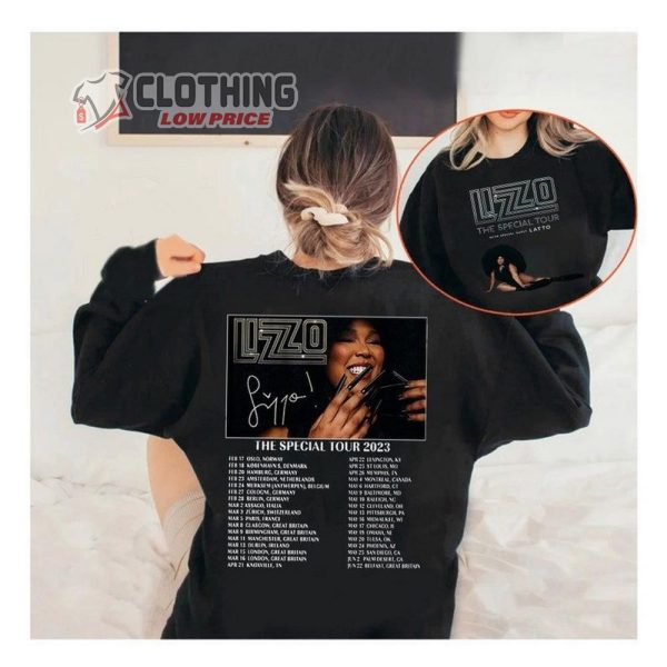 The Special Tour Dates 2023 Lizzo Sweatshirt, Lizzo Tour Setlist 2023 Sweatshirt, Lizzo Shirts