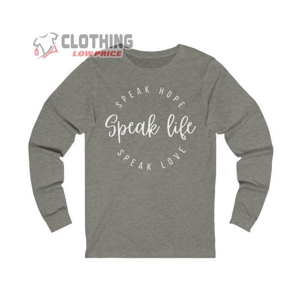 TobyMac Speak Life Song Lyrics Unisex Jersey Long Sleeve Tee, TobyMac New Song Shirt, TobyMac Shirt