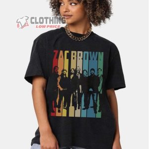 Vintage Retro Zac Brown Band From The Fire Tour T-Shirt, Zac Brown Country Music Band Shirt Sweatshirt Hoodie