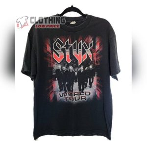 Vintage Styx World Tour Unisex T-Shirt, Styx Band New Song Shirt, Styx Band Shirt