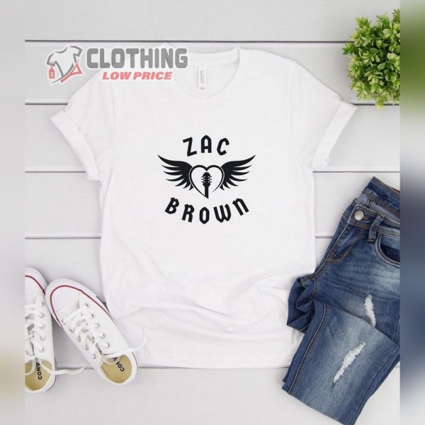 Zac Brown Band Shirt, Zac Brown Band T-Shirt, Zac Brown Country Music Gift For Fan, Zac Brown Music Band Short Sleeve Tee