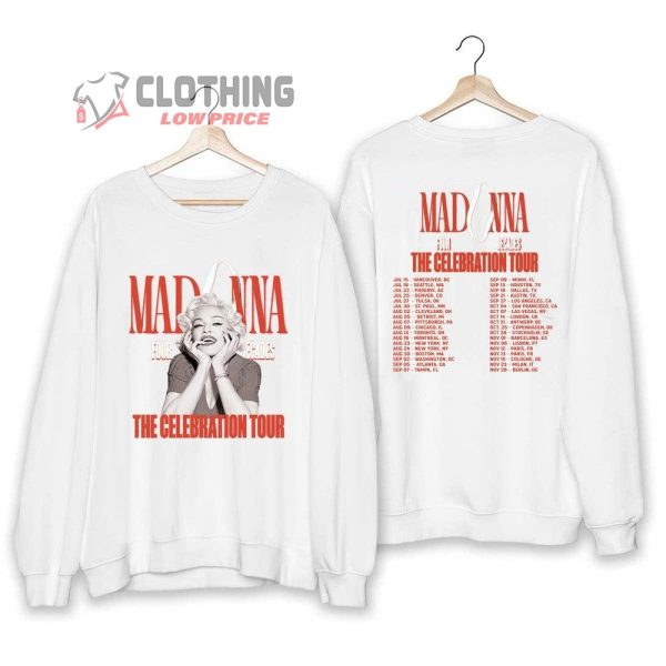 2023 Madonna Four Decades Tour Merch Madonna Four Decades Tour Shirt The Celebration Tour 2023 T-Shirt