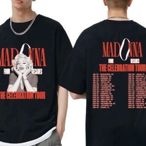 2023 Madonna Four Decades Tour Merch Madonna Four Decades Tour Shirt The Celebration Tour 2023 T Shirt