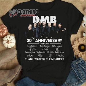 Dave Matthews Band Anniversary T – Shirt, Dave Matthews Band Tour Dates 2023 T- Shirt, Dave Matthews Band Tour 2023 Gift For Fans Merch