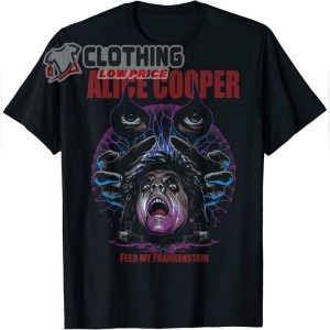 Alice Cooper Feed My Frankenstein T-Shirt, Alice Cooper Hit Songs 90s Sweater, Rob Zombie Alice Cooper Tour 2023 Merch