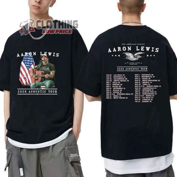 Aaron Lewis 2023 Tour Shirt, Aaron Lewis Acoustic Tour Shirt, Aaron Lewis Concert Shirt, Aaron Lewis Tour Shirt