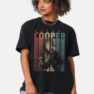 Alice Cooper 80s Retro Vintage T Shirt Alice Cooper Hit Songs Sweater 2023 Too Close For Comfort Tour Merch 4