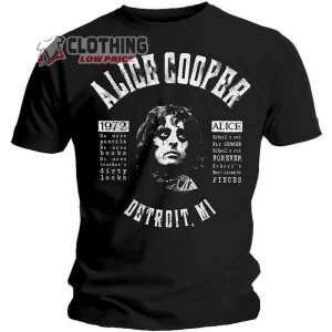 Alice Cooper Album Tracklist T-Shirt, Alice Cooper New Album Shirt