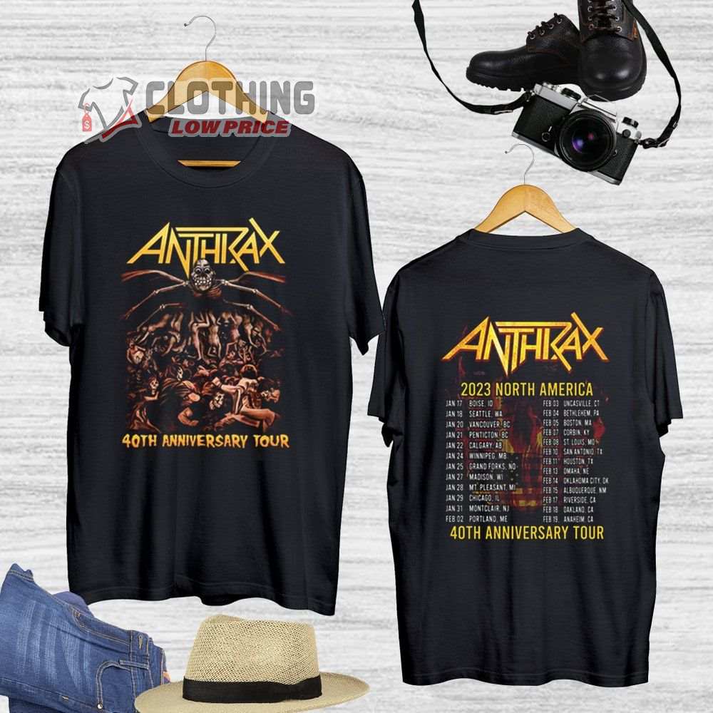 anthrax 40th anniversary tour merch