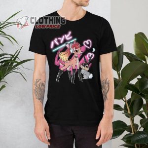 Ariana Grande And Bambi Unisex Short Sleeve Cotton Jersey Graphic T Shirt Ariana Grande 7 Rings Merch4