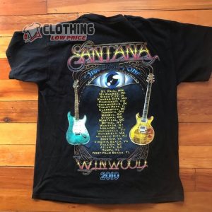 Best Of Guitarist Legend Carlos Santana Popular Unisex T- Shirt, Santana Tour 2023 Europe T- Shirt, Santana Concert 2023 Shirt