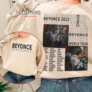 Beyonc Tour Renaissance Tour Dates 2023 Unisex Shirt Beyonc World Tour Music Concert Tshirt Beyonc 2023 Music Tour T Shirt1