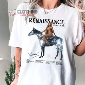 Beyonce Tour Renaissance Tour Merch Renaissance World Tour 2023 Signatures Shirt Beyonce Tour 2023 Setlist T Shirt 2