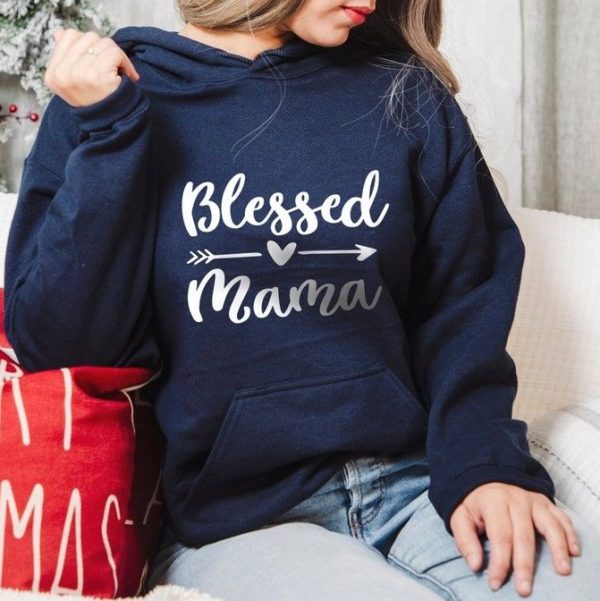 Blessed Mama Hoodie Gift For Mother’s Day, Mothers Day Uk 2023 Hoodie, Mothers Day Greetings Gift, Mothers Day Date 2023 Merch