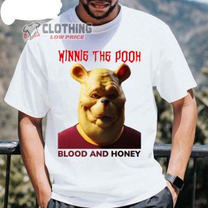 Blood And Honey Movie 2023 Merch Winnie The Pooh Blood And Honey Shirt Horror Movie 2023 T-Shirt