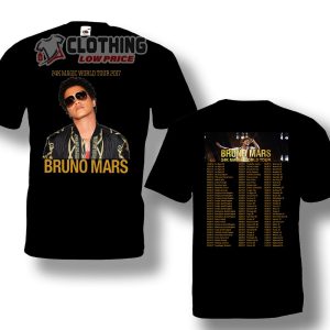 Bruno Mars Tour Dates 2017 Shirt, Bruno Mars World Tour 2017 Sweatshirt, Bruno Mars T-Shirt, Tee, Merch