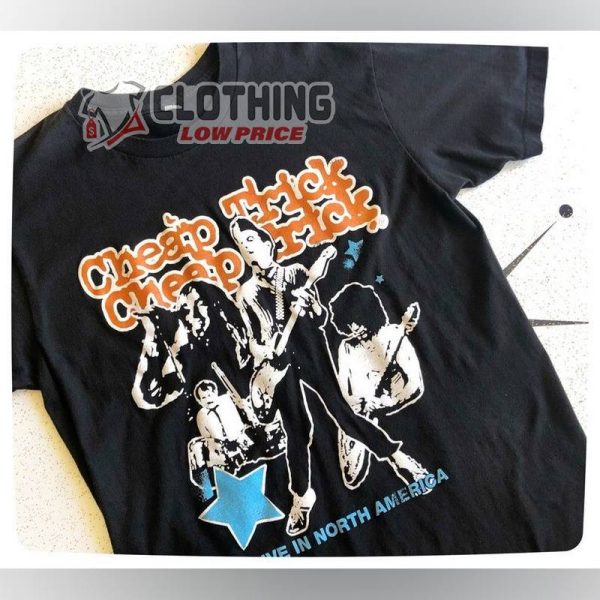 Cheap Trick Live In North America Tour Shirt, Cheap Trick Tour Dates 2023 Merch