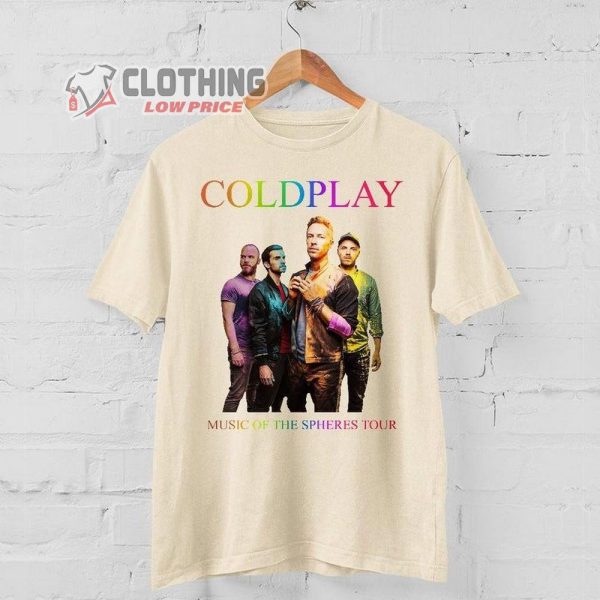 Coldplay Music Of The Spheres Tour 2023 Double Sided, Coldplay Tour 2023 New York Shirt, Coldplay Tour 2023 Uk Price Shirt