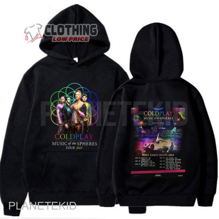 Coldplay Music Of The Spheres Tour Dates 2023 World Tour T-shirt ...