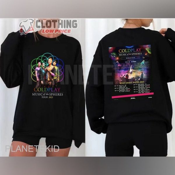 Coldplay Music Of The Spheres World Tour Shirt, Coldplay 2023 Tour Merch, Coldplay Tour 2023 Uk Price Shirt, Coldplay Tour 2023 Europe Shirt