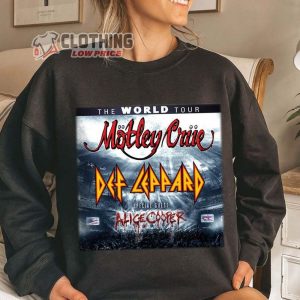 Def Leppard & Motley Crue World Tour 2023 Concert TShirt, Def Leppard Shirt, Def Leppard Vintage Shirt, Def Leppard Tour Shirt