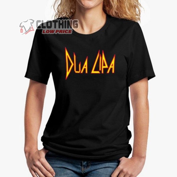 Dua Lipa With Def Leppard Logo, Dua Lipa Unisex Ultra Cotton Tee