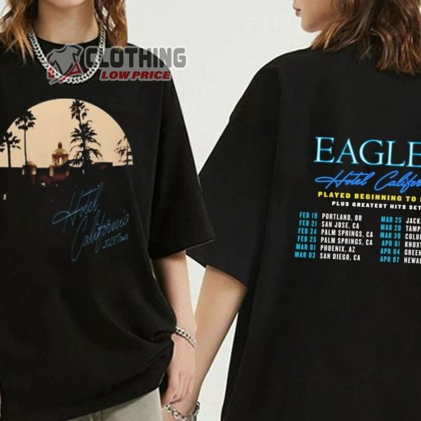 Eagles Hotel California T-Shirt Small / Black