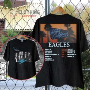 Eagles Hotel California Tour 2023 Shirt, Songs By The Eagles Band Gift For Fans, Eagles Concert 2023 Shirt